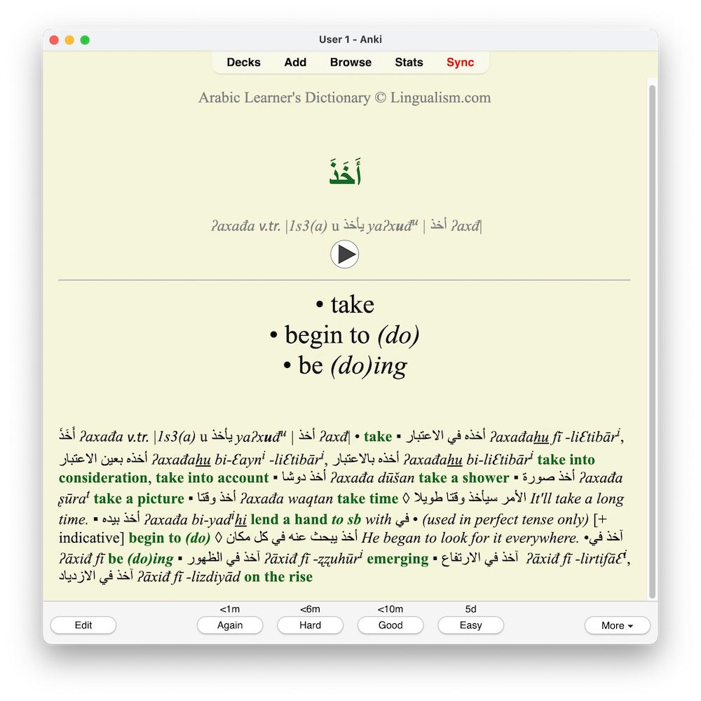 Arabic Learners Dictionary-Anki-preview-2