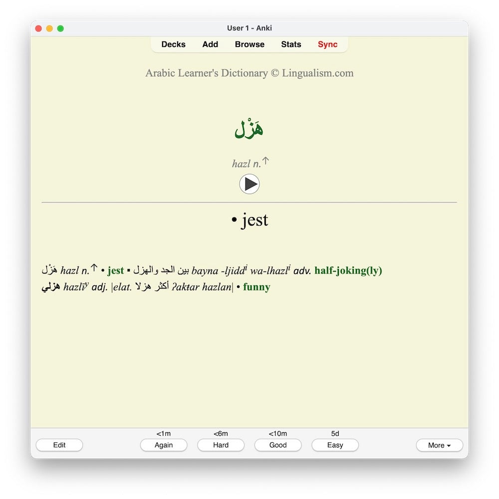 Arabic Learners Dictionary-Anki-preview-7