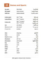 Egyptian Colloquial Arabic Vocabulary