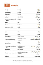 Egyptian Colloquial Arabic Vocabulary