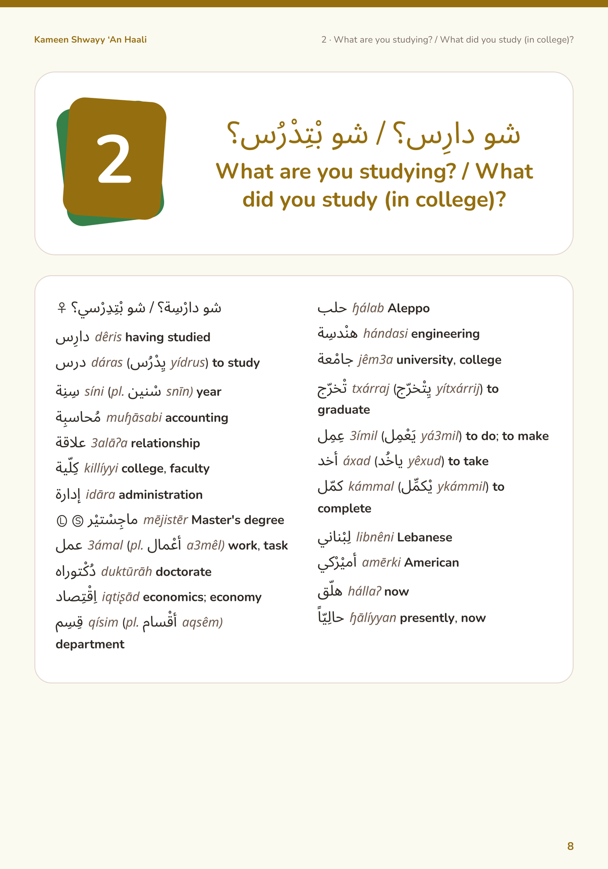 Kameen Shwayy ‘An Haali — interior page 8
