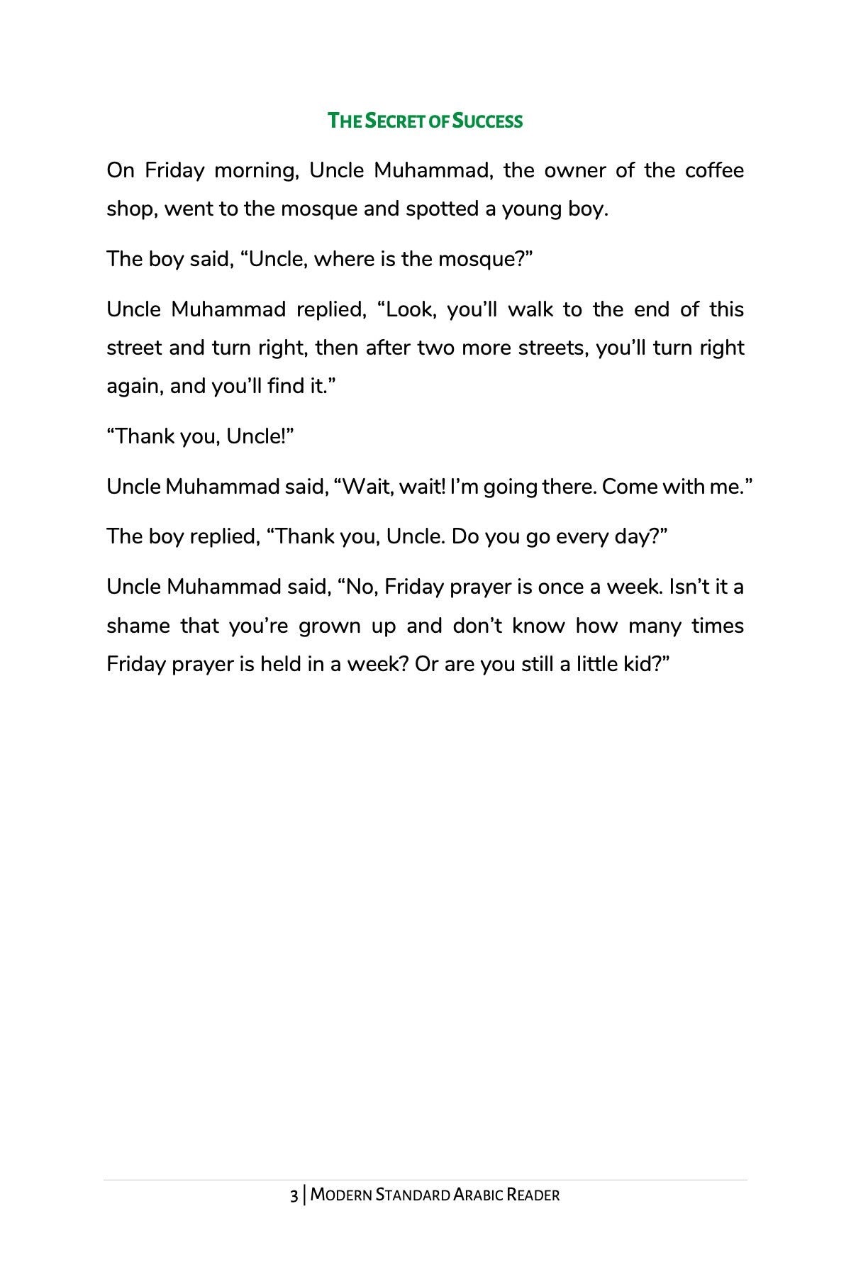 The Secret of Success (MSA)