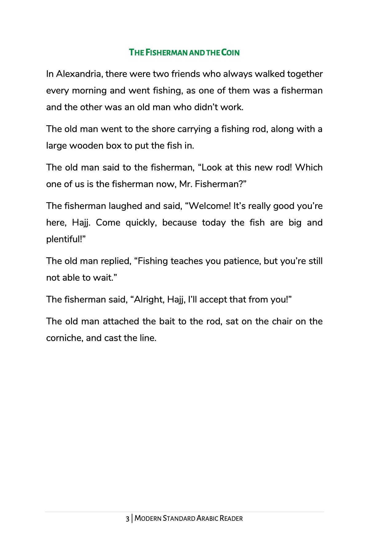 The Fisherman and the Coin (MSA)