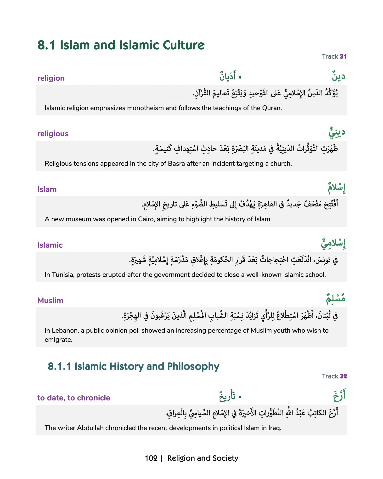 Media Arabic Vocabulary 3