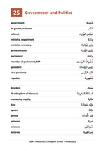 Moroccan Colloquial Arabic Vocabulary