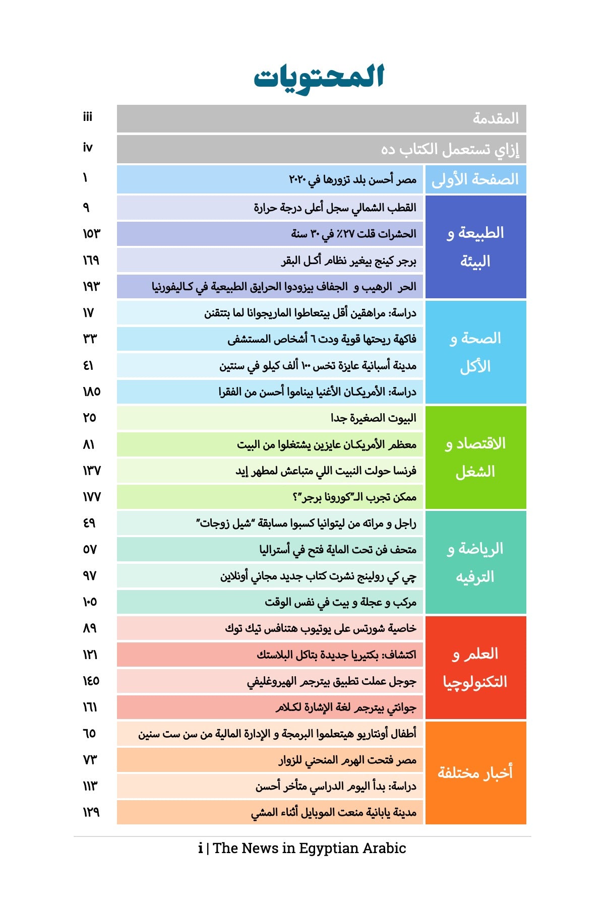 The News in Egyptian Arabic