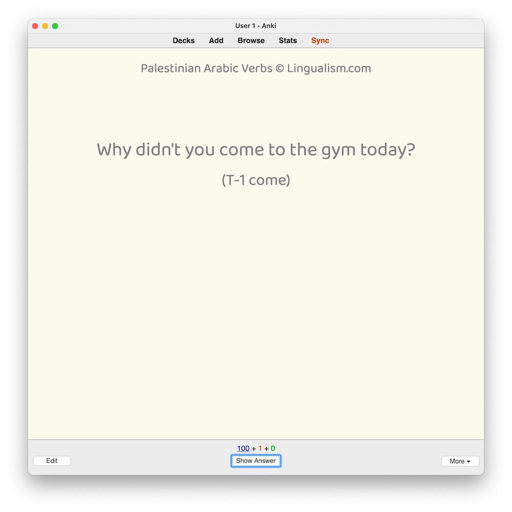 Palestinian Arabic Verbs-Anki-preview-3