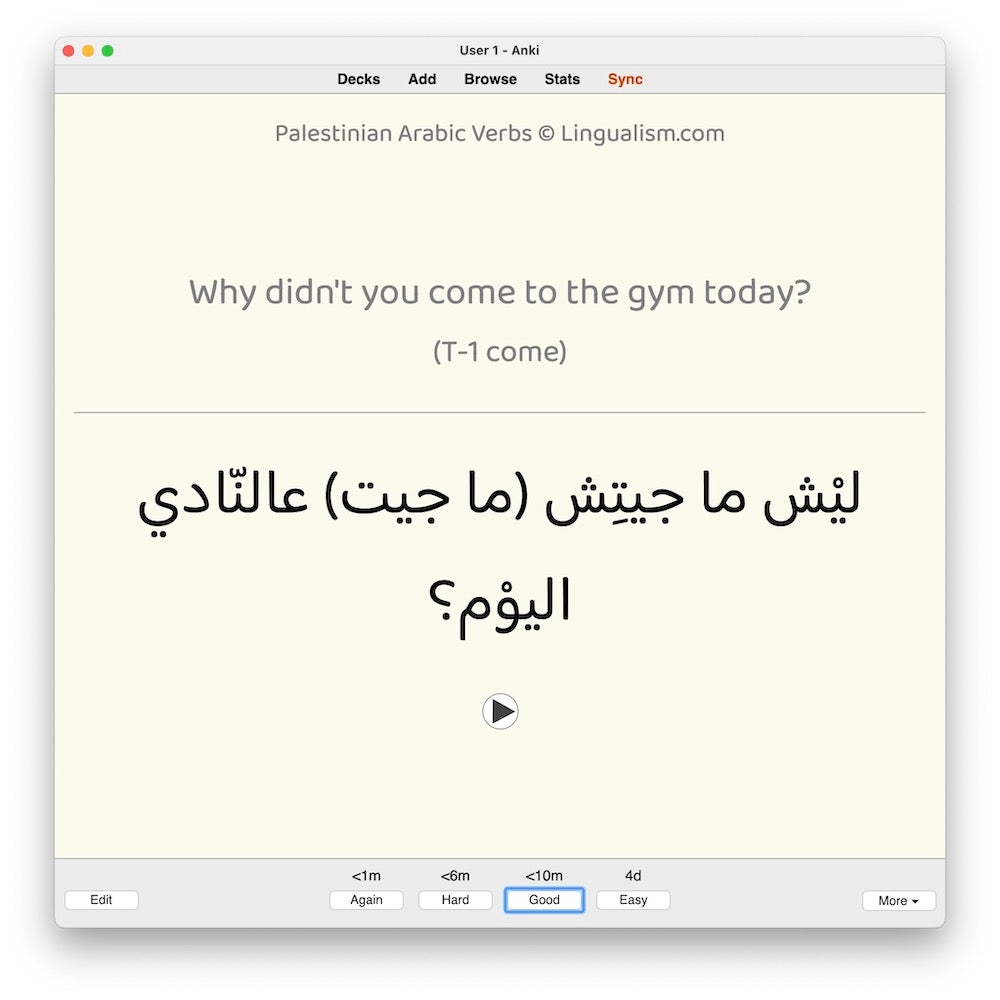 Palestinian Arabic Verbs-Anki-preview-4