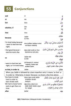 Palestinian Colloquial Arabic Vocabulary