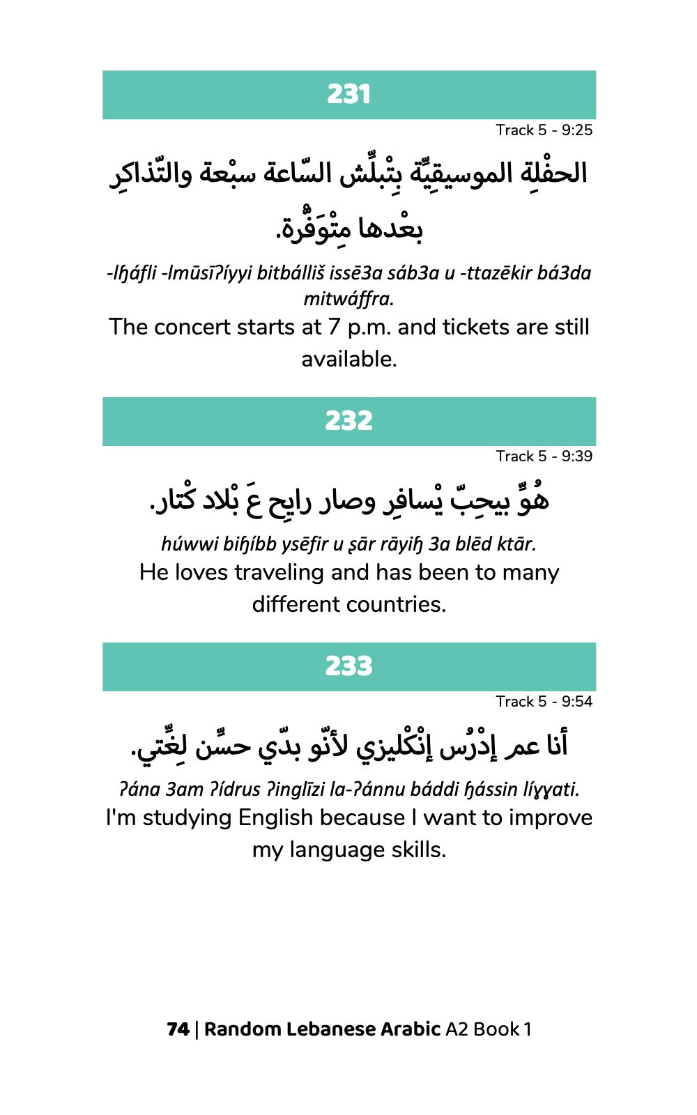 Random Lebanese Arabic A2 Book 1 &#8211; preview 3