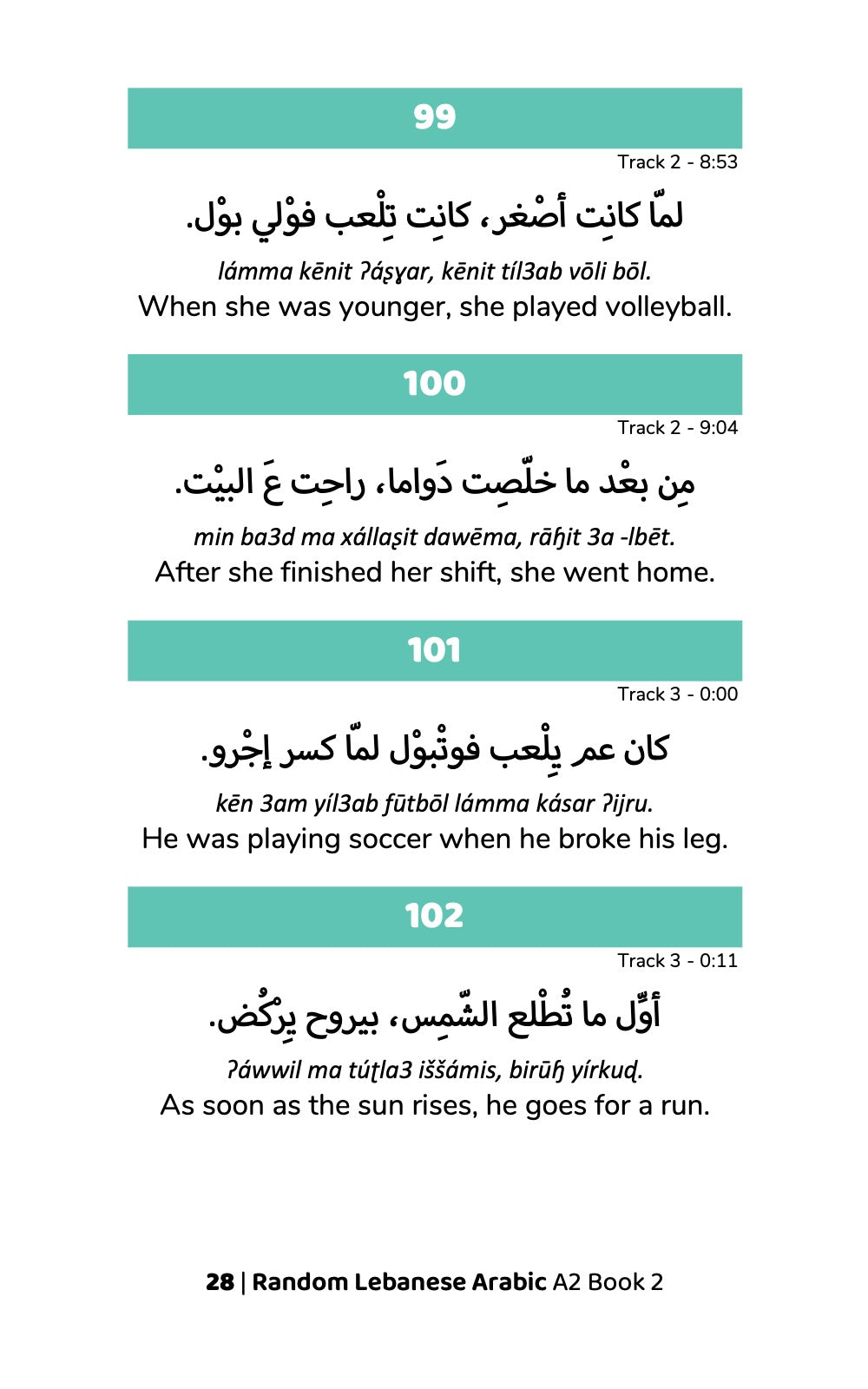 Random Lebanese Arabic A2 Book 2 &#8211; preview 2