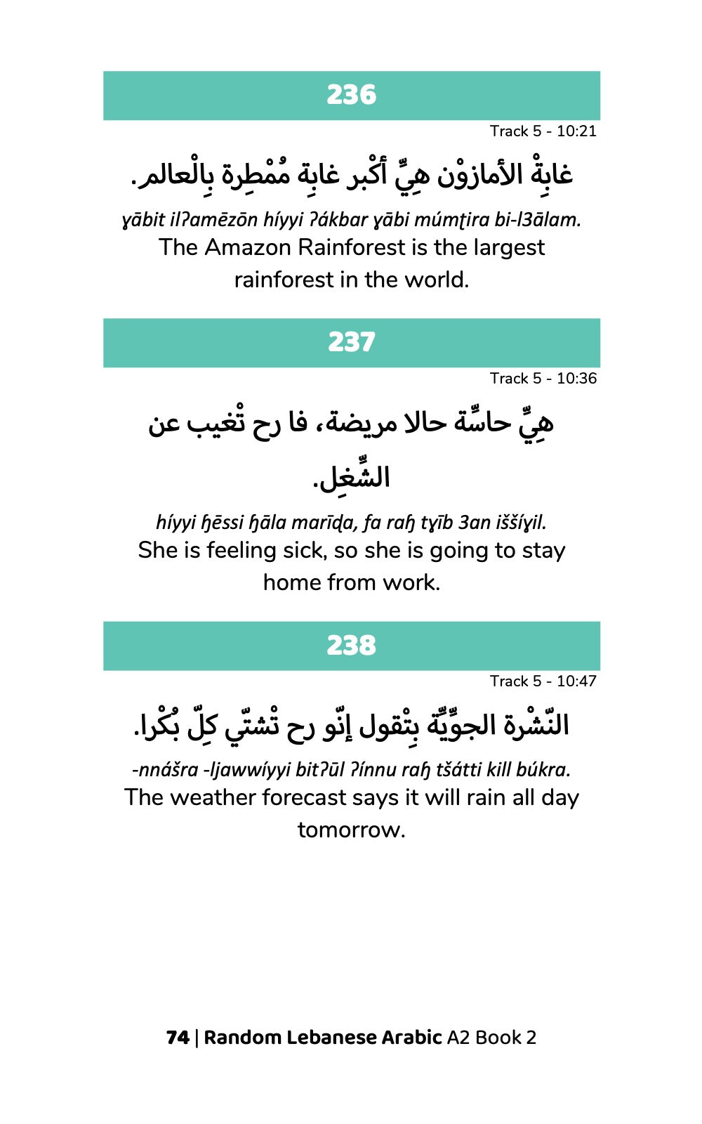 Random Lebanese Arabic A2 Book 2 &#8211; preview 3