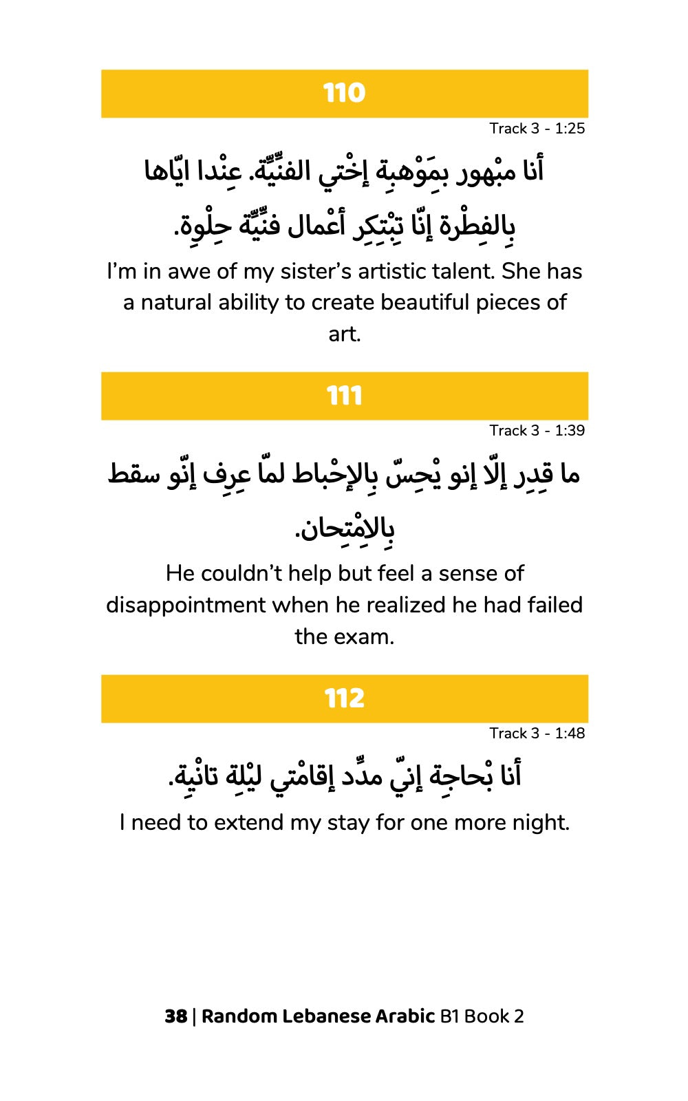 Random Lebanese Arabic B1 Book 2 &#8211; preview 2