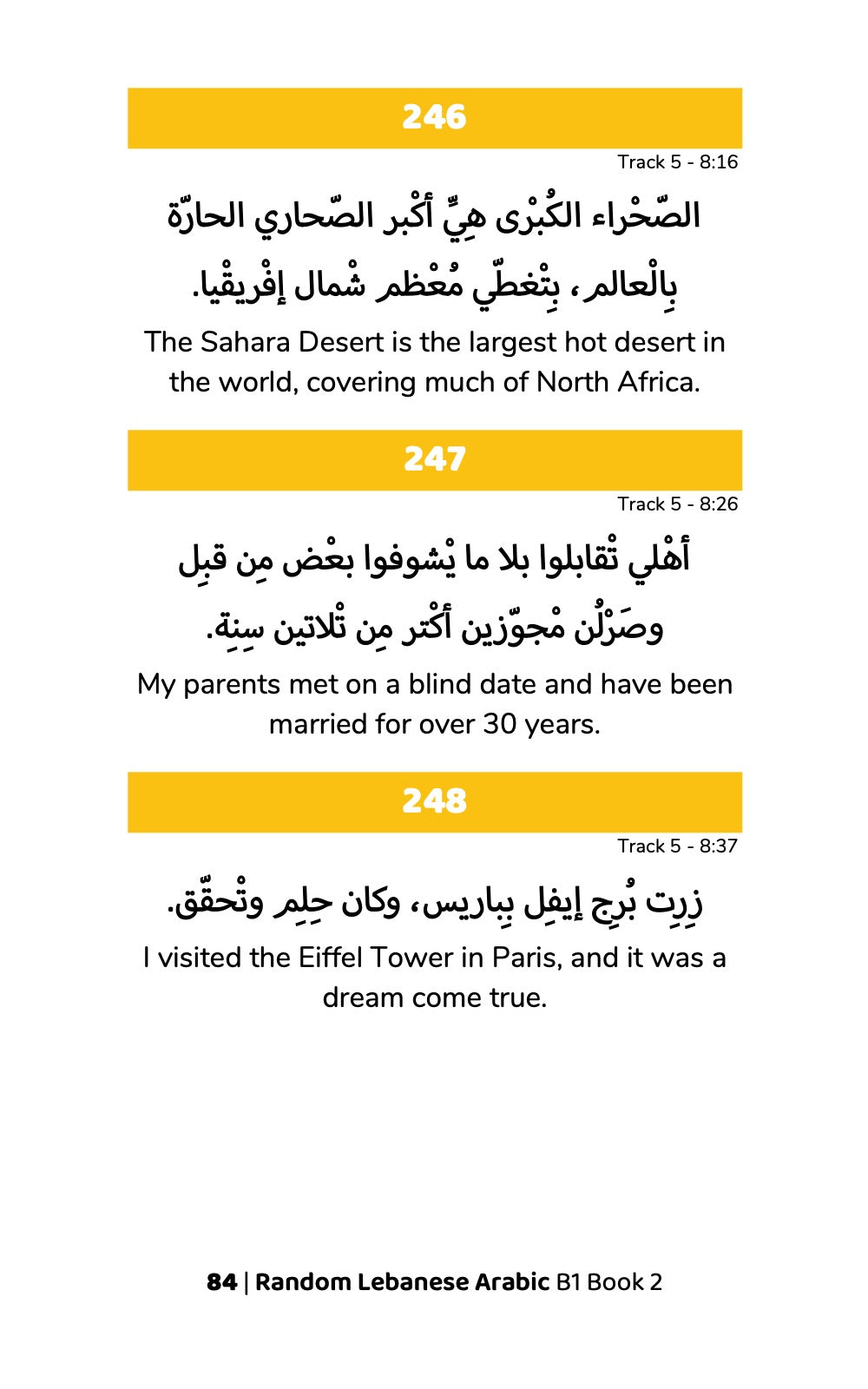 Random Lebanese Arabic B1 Book 2 &#8211; preview 3