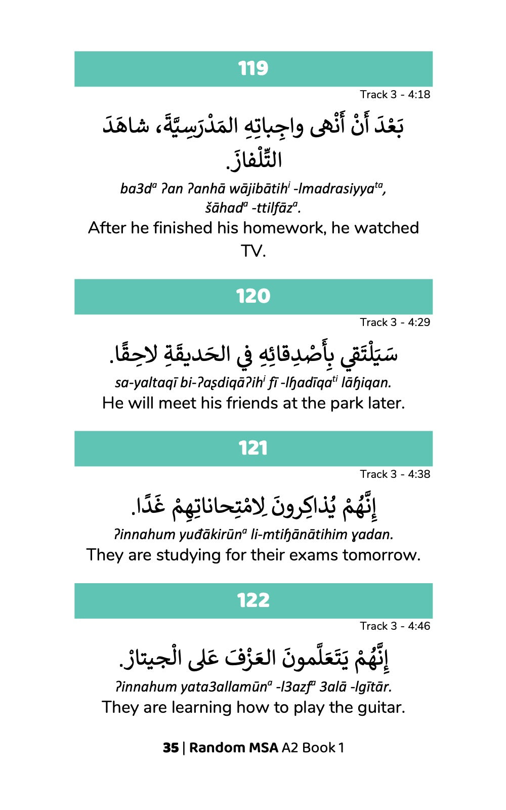Random Modern Standard Arabic A2 (Book 1)