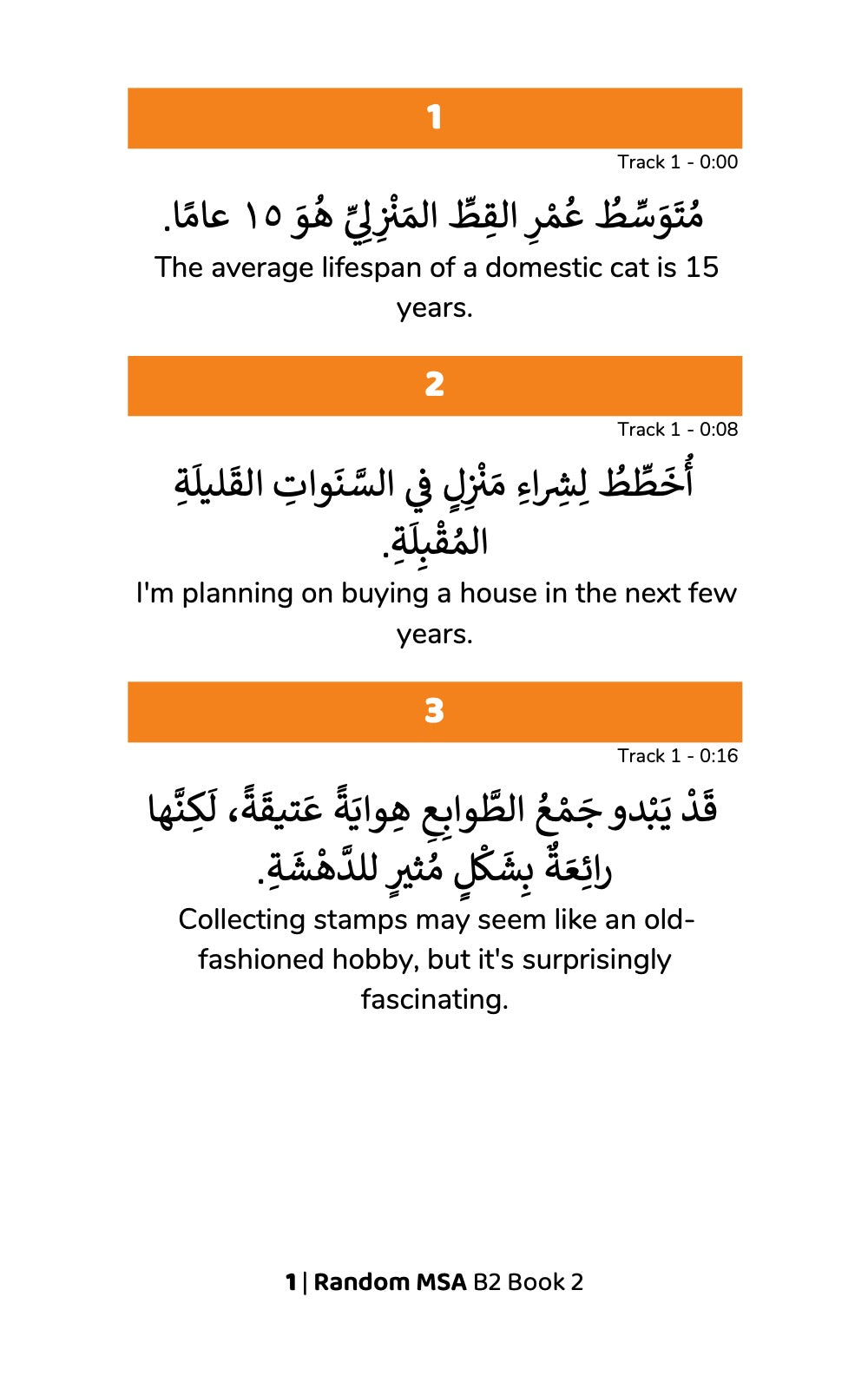 Random Modern Standard Arabic B2 (Book 2)
