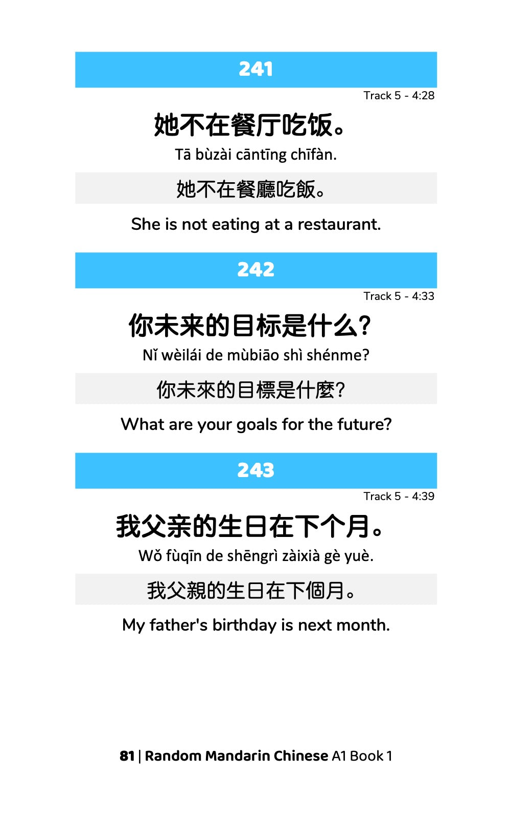 Random Mandarin Chinese A1 (Book 1)