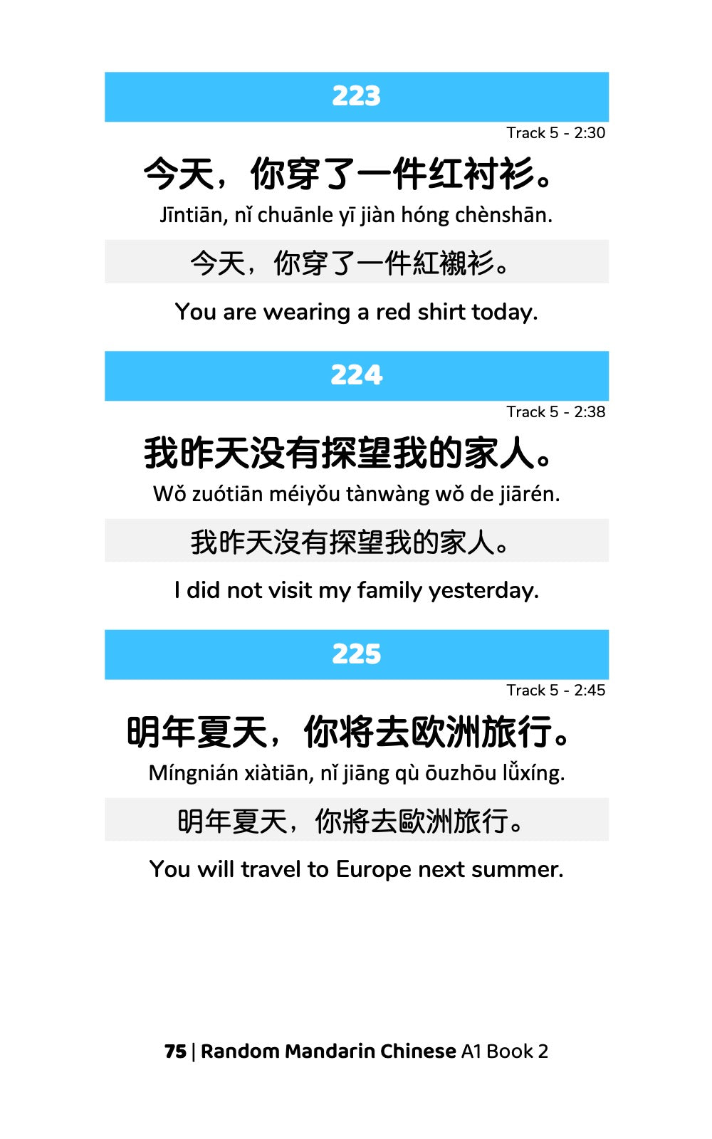 Random Mandarin Chinese A1 (Book 2)