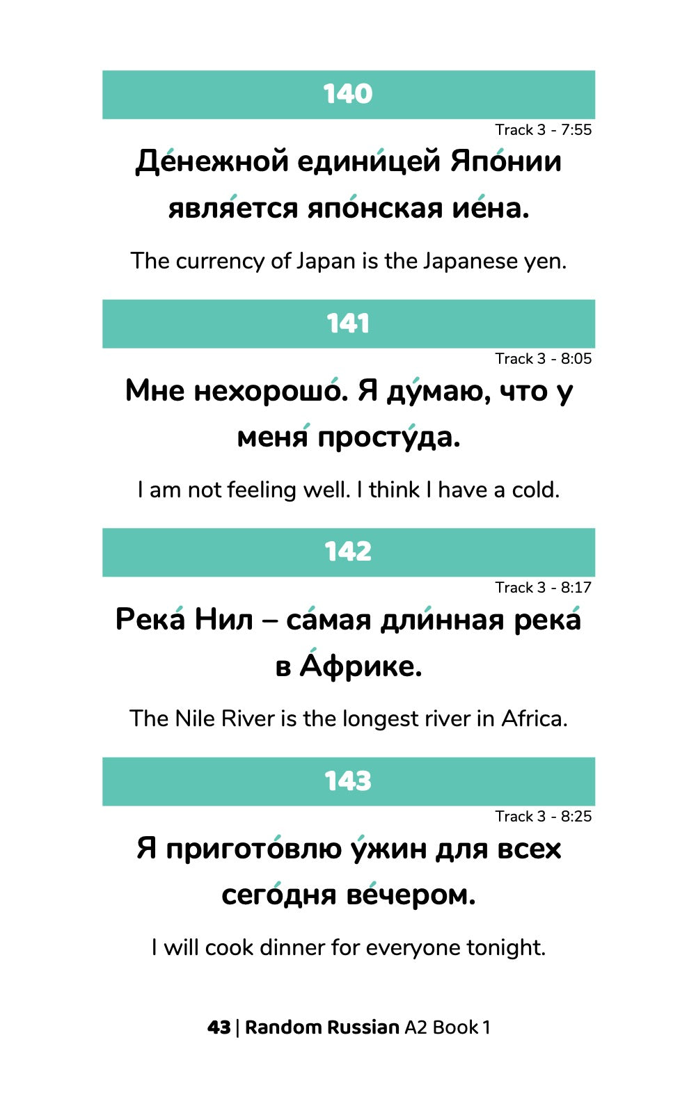 Random Russian A2 (Book 1)