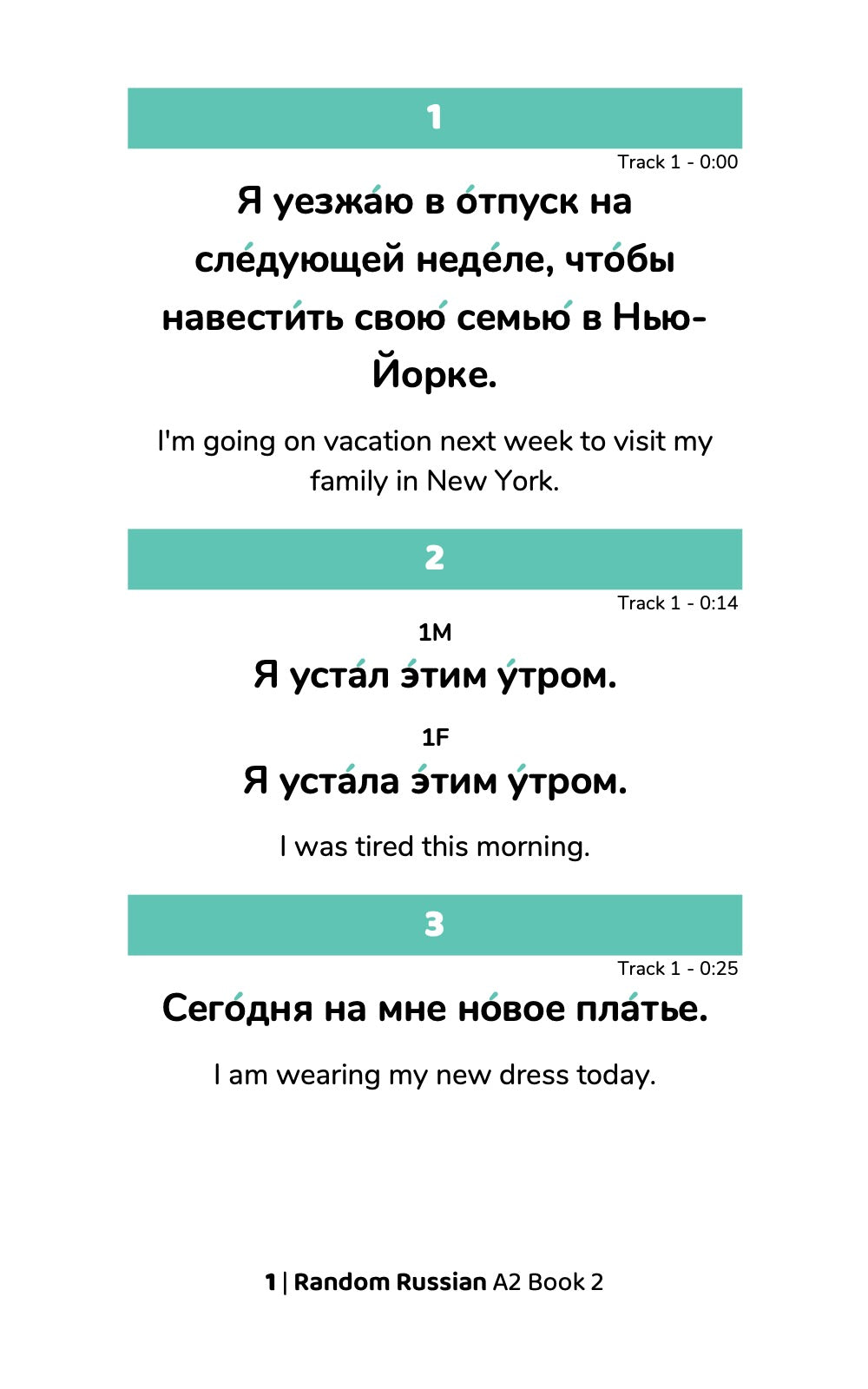 Random Russian A2 (Book 2)