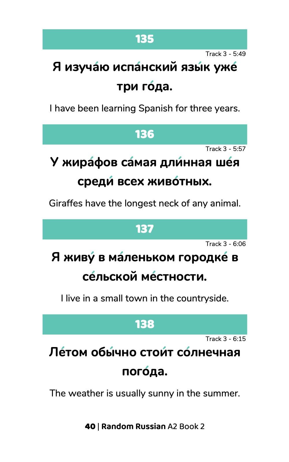 Random Russian A2 (Book 2)