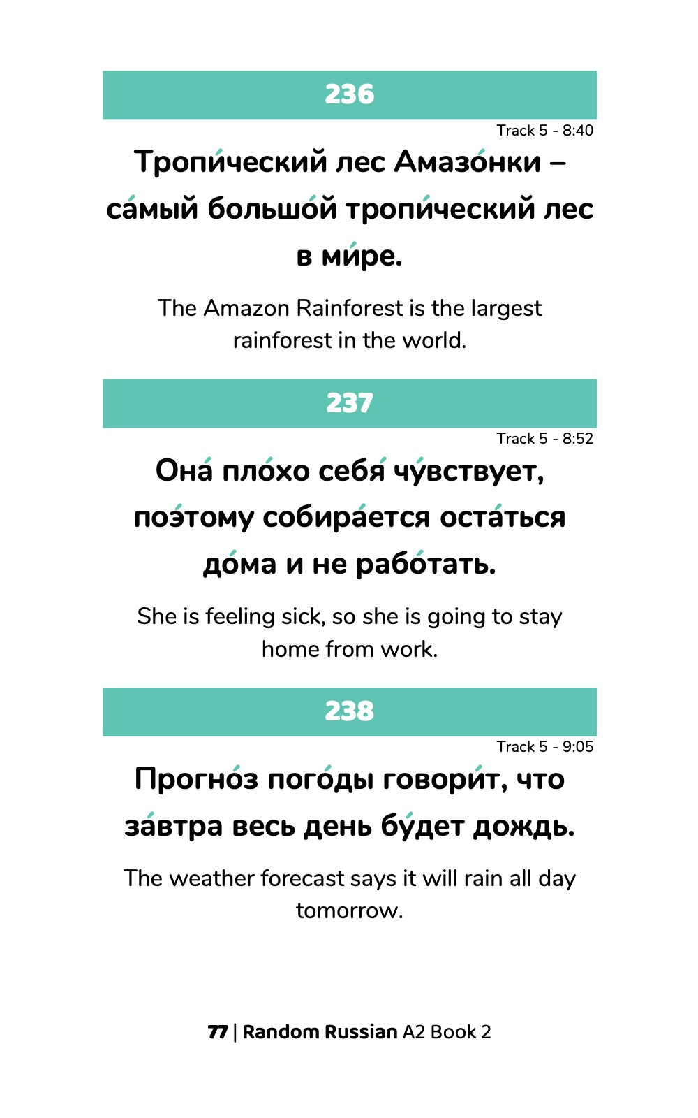 Random Russian A2 (Book 2)