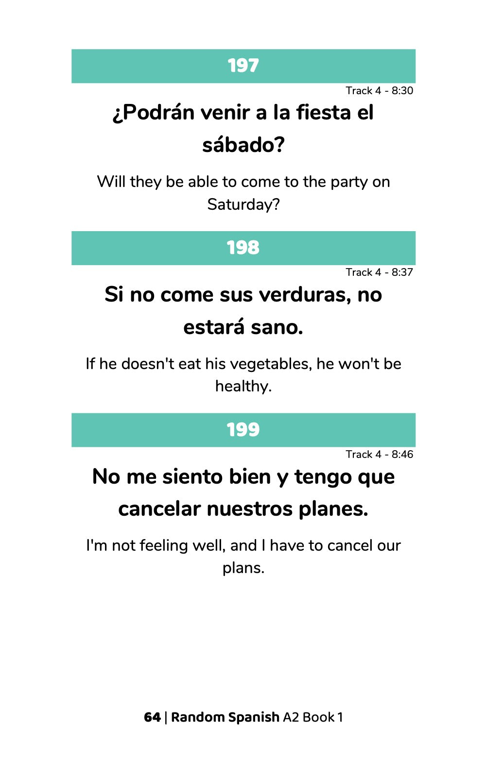 Random Spanish A2 (Book 1)