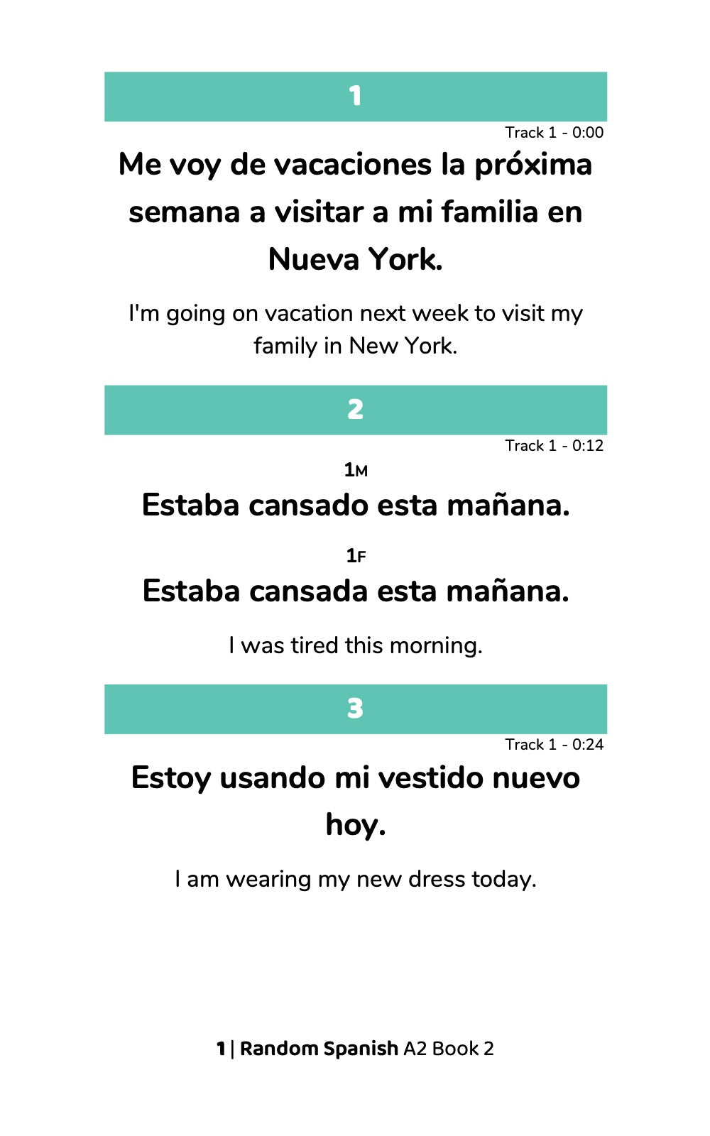 Random Spanish A2 (Book 2)