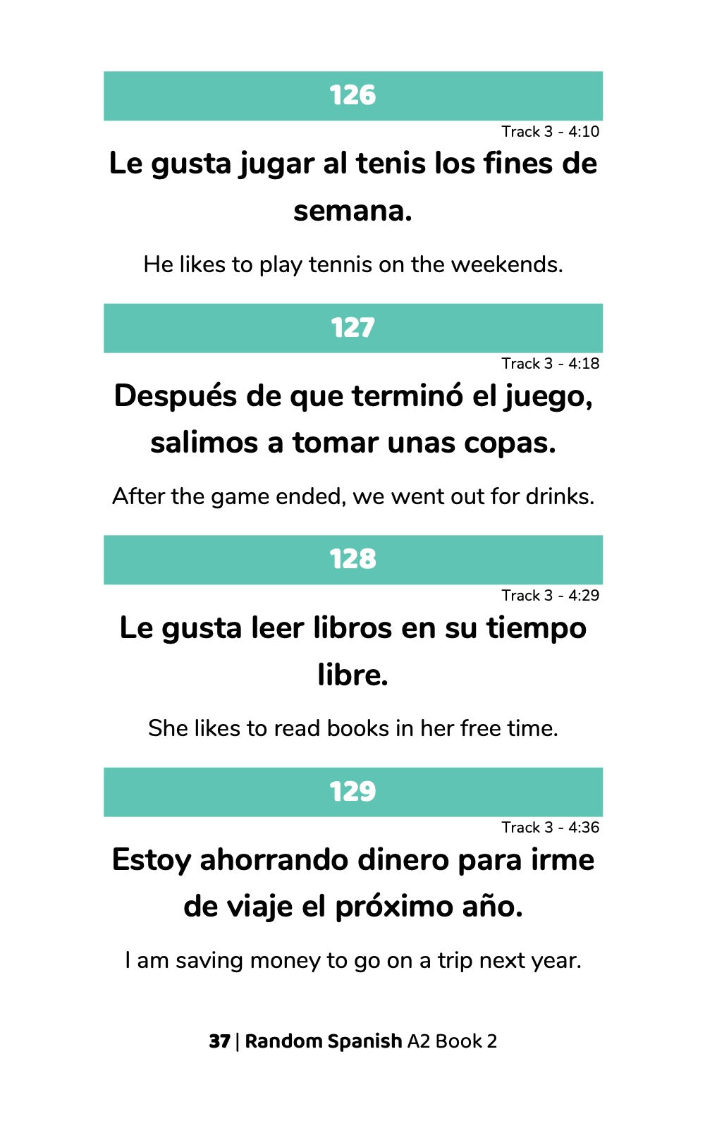 Random Spanish A2 (Book 2)