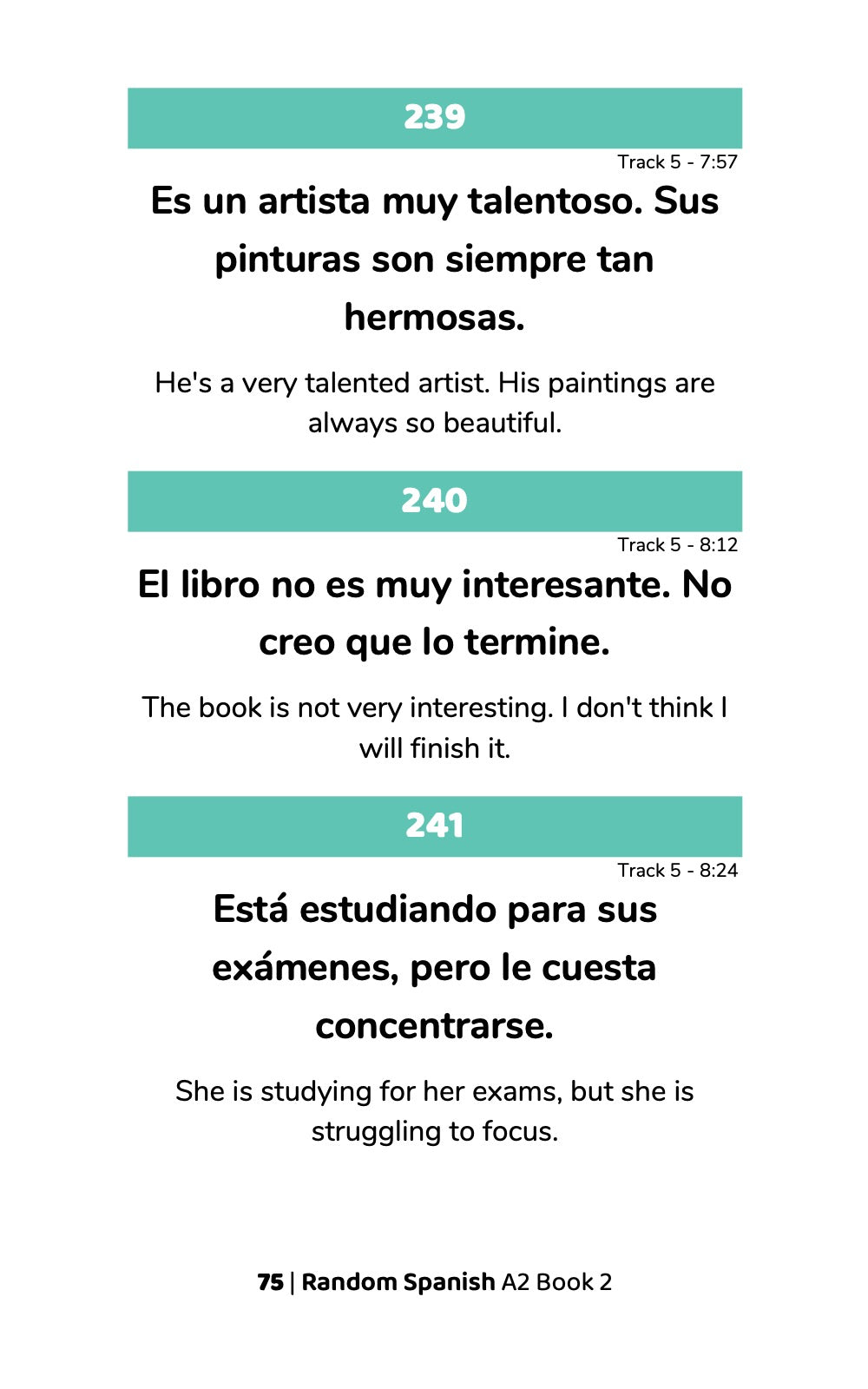 Random Spanish A2 (Book 2)