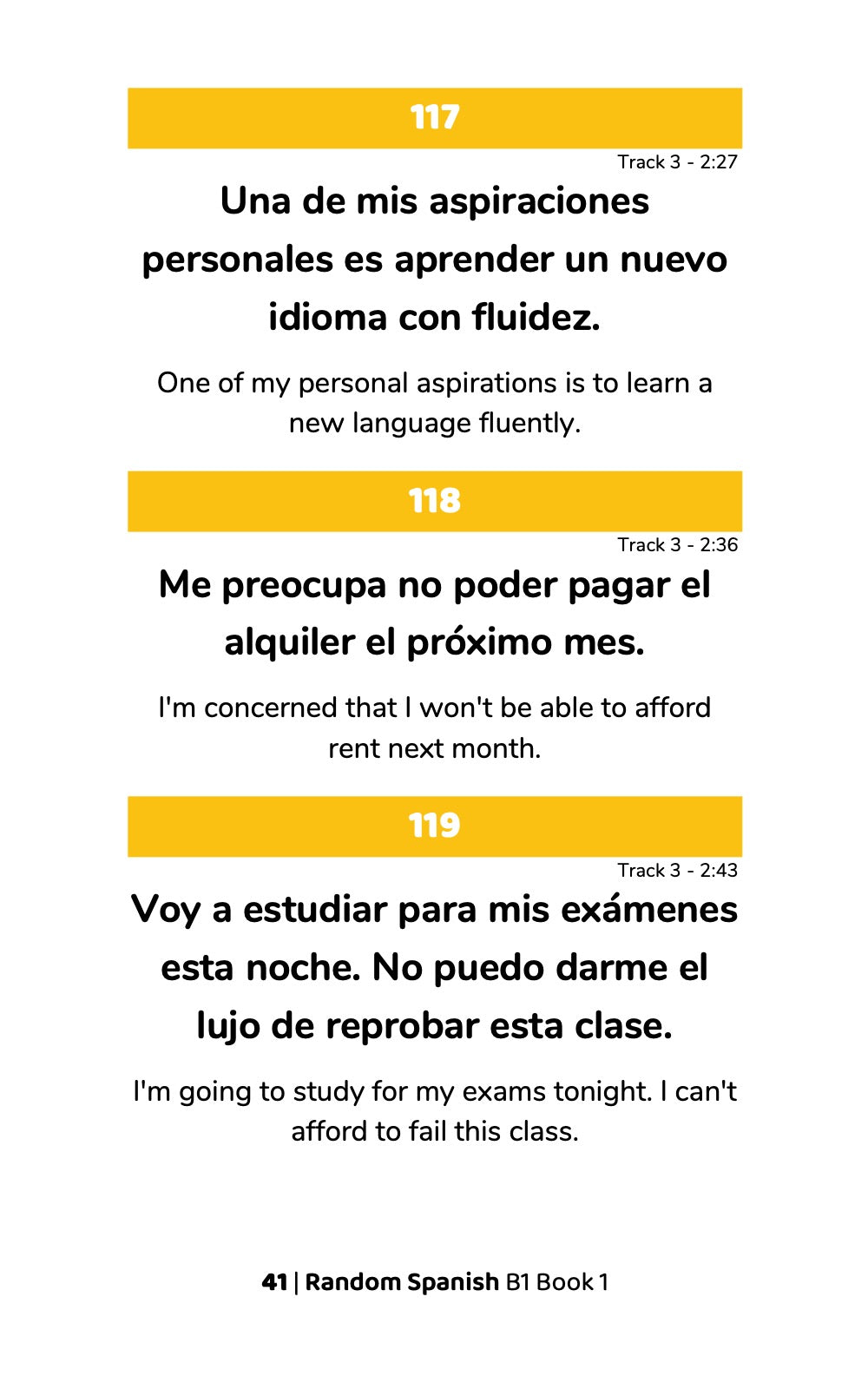 Random Spanish B1 (Book 1)