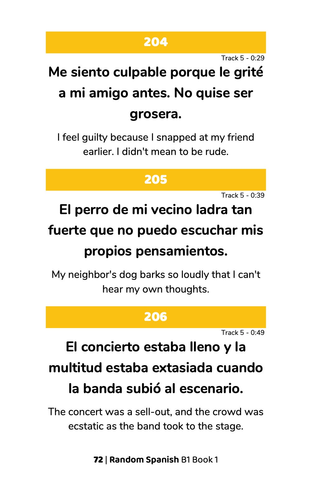 Random Spanish B1 (Book 1)