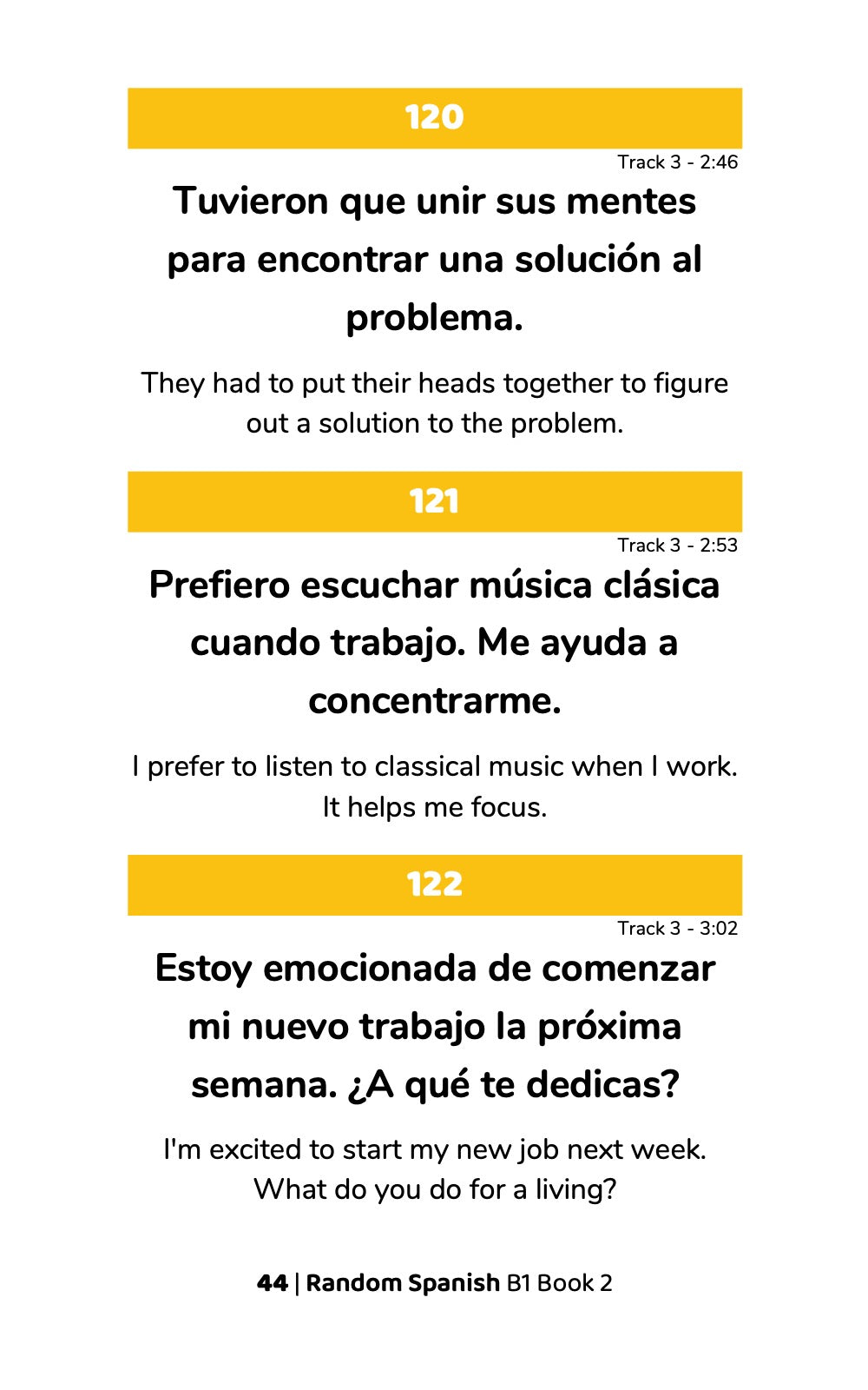 Random Spanish B1 (Book 2)