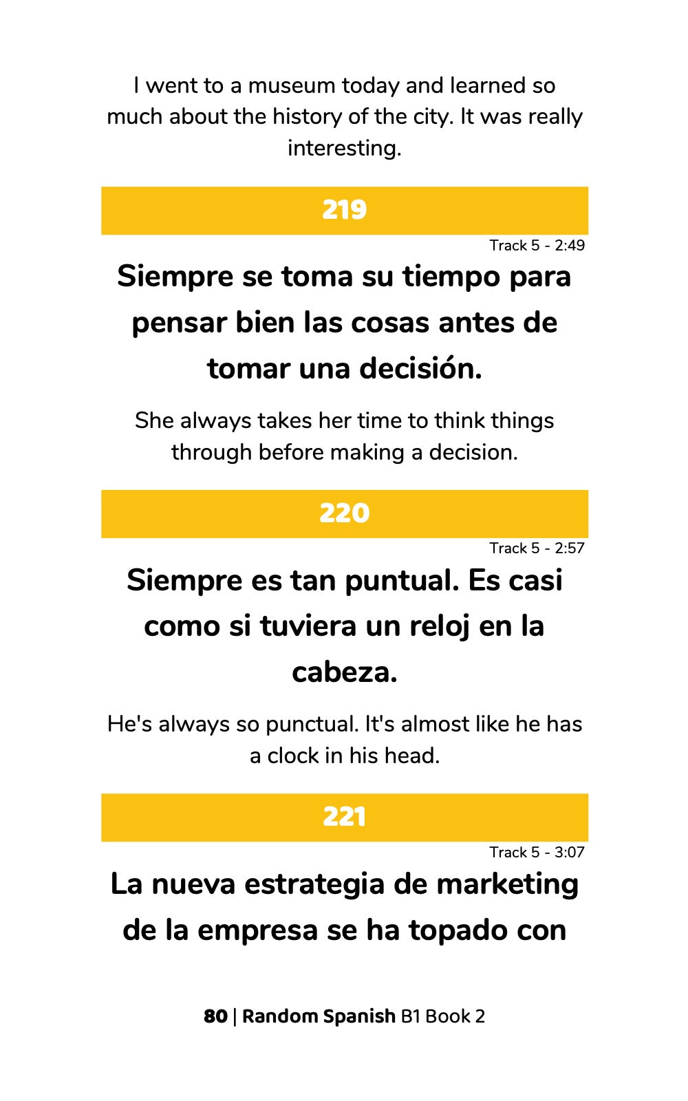 Random Spanish B1 (Book 2)