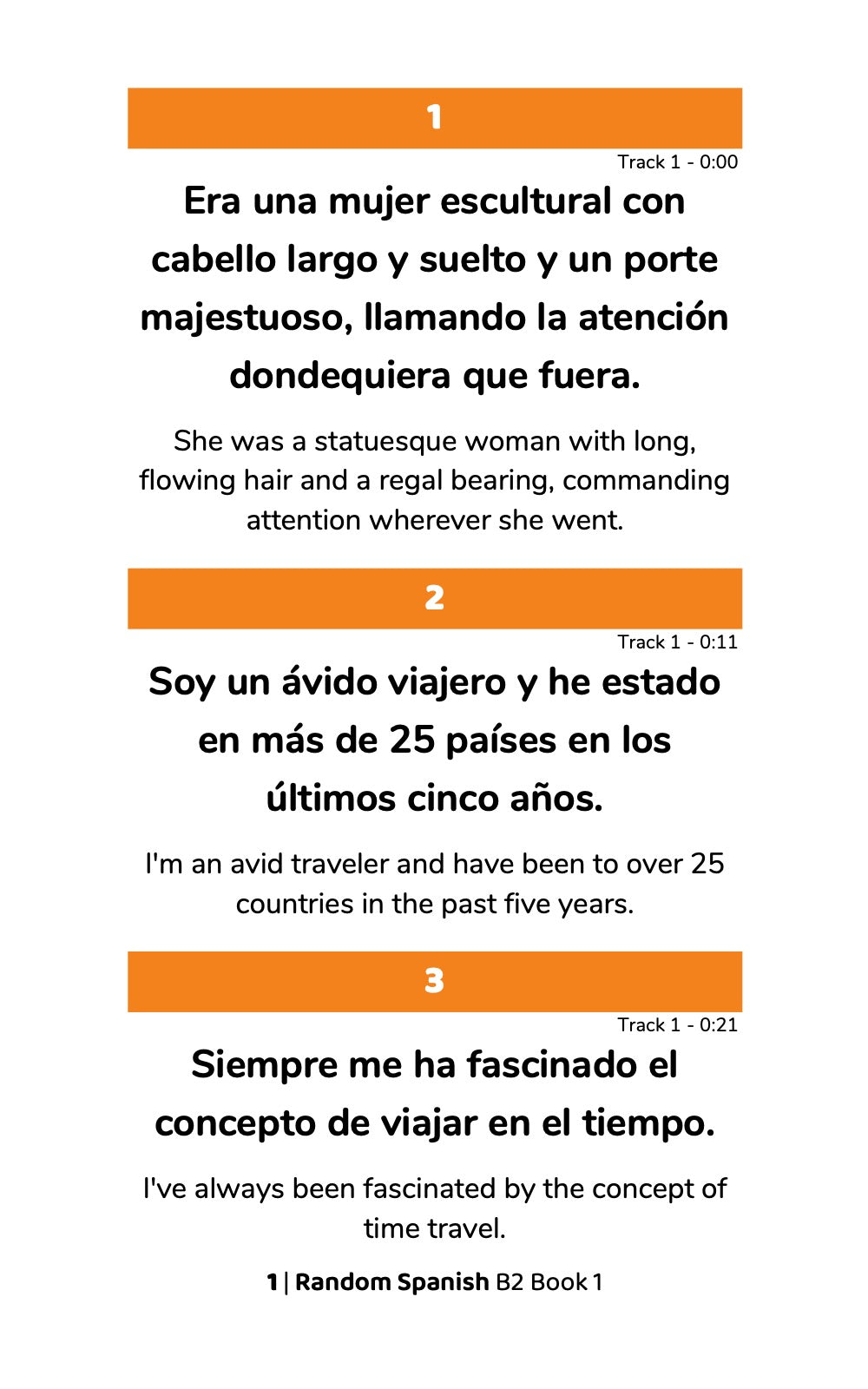 Random Spanish B2 (Book 1)