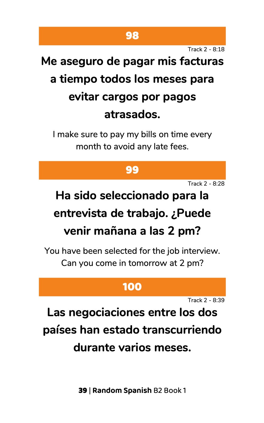 Random Spanish B2 (Book 1)