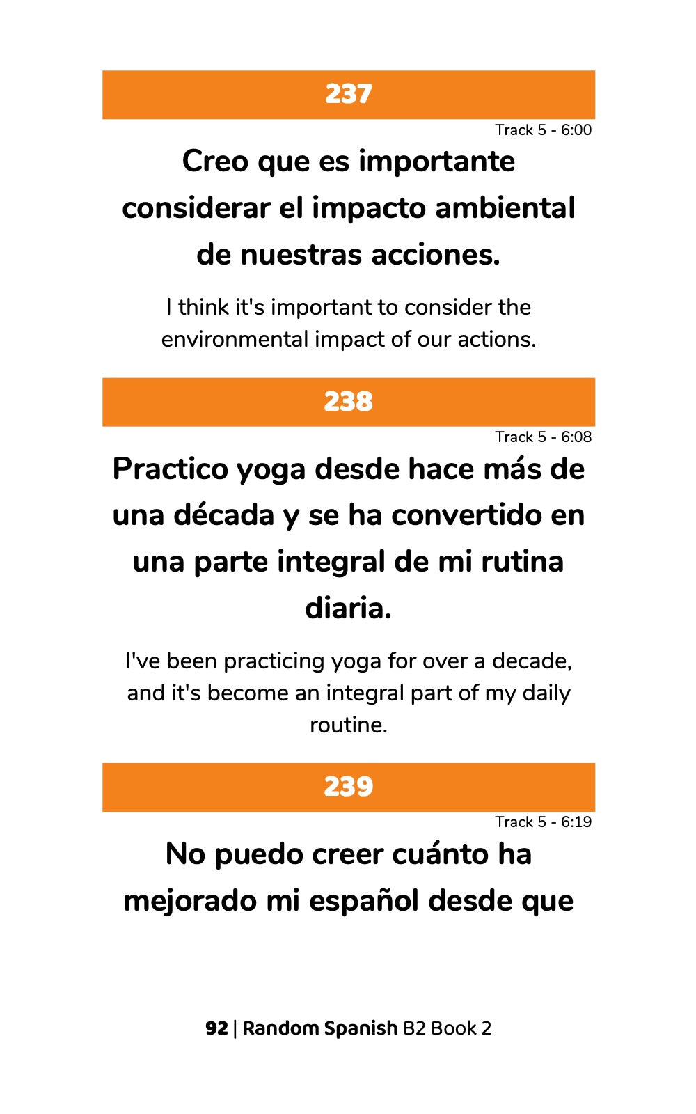 Random Spanish B2 (Book 2)