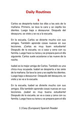Easy (European) Spanish Reader
