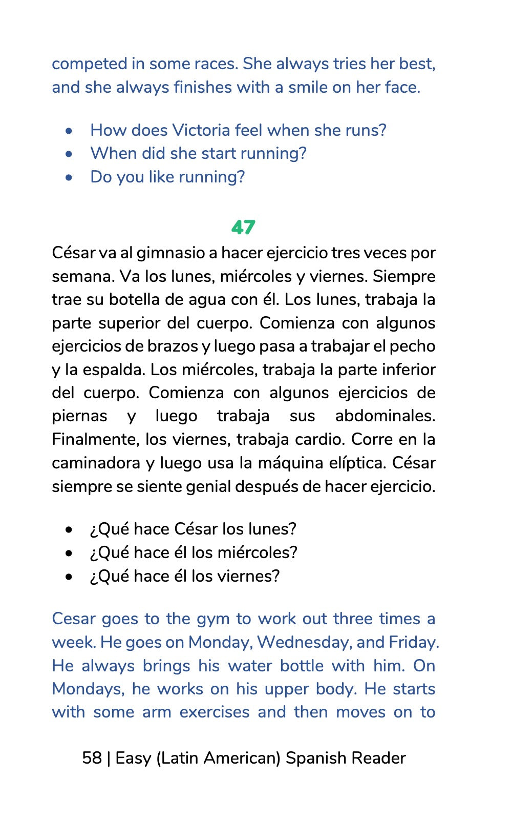 Easy (Latin American) Spanish Reader