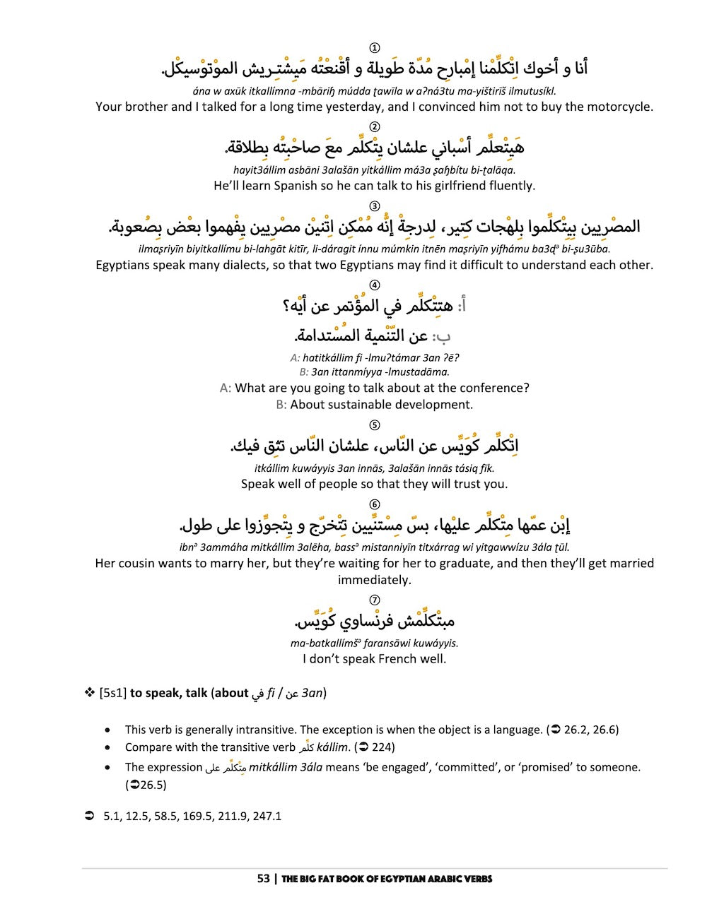 The Big Fat Book of Egyptian Arabic Verbs