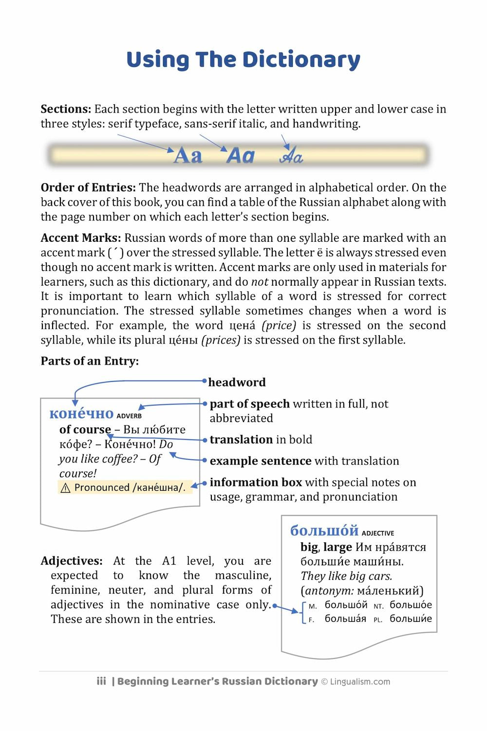 Beginning Learner's Russian Dictionary
