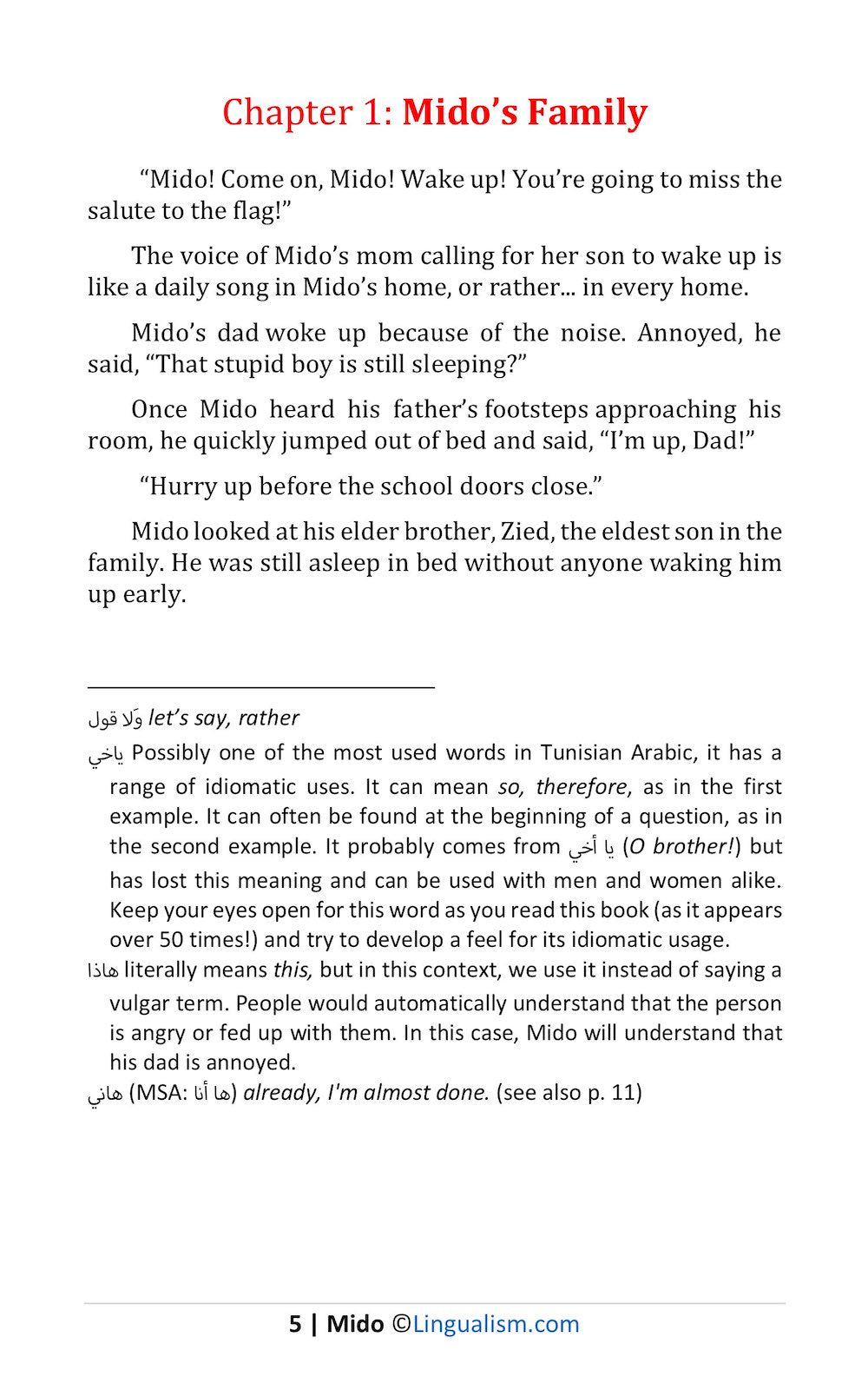 Mido: In Tunisian Arabic