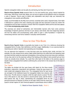 Need-to-Know Spanish Verbs 1