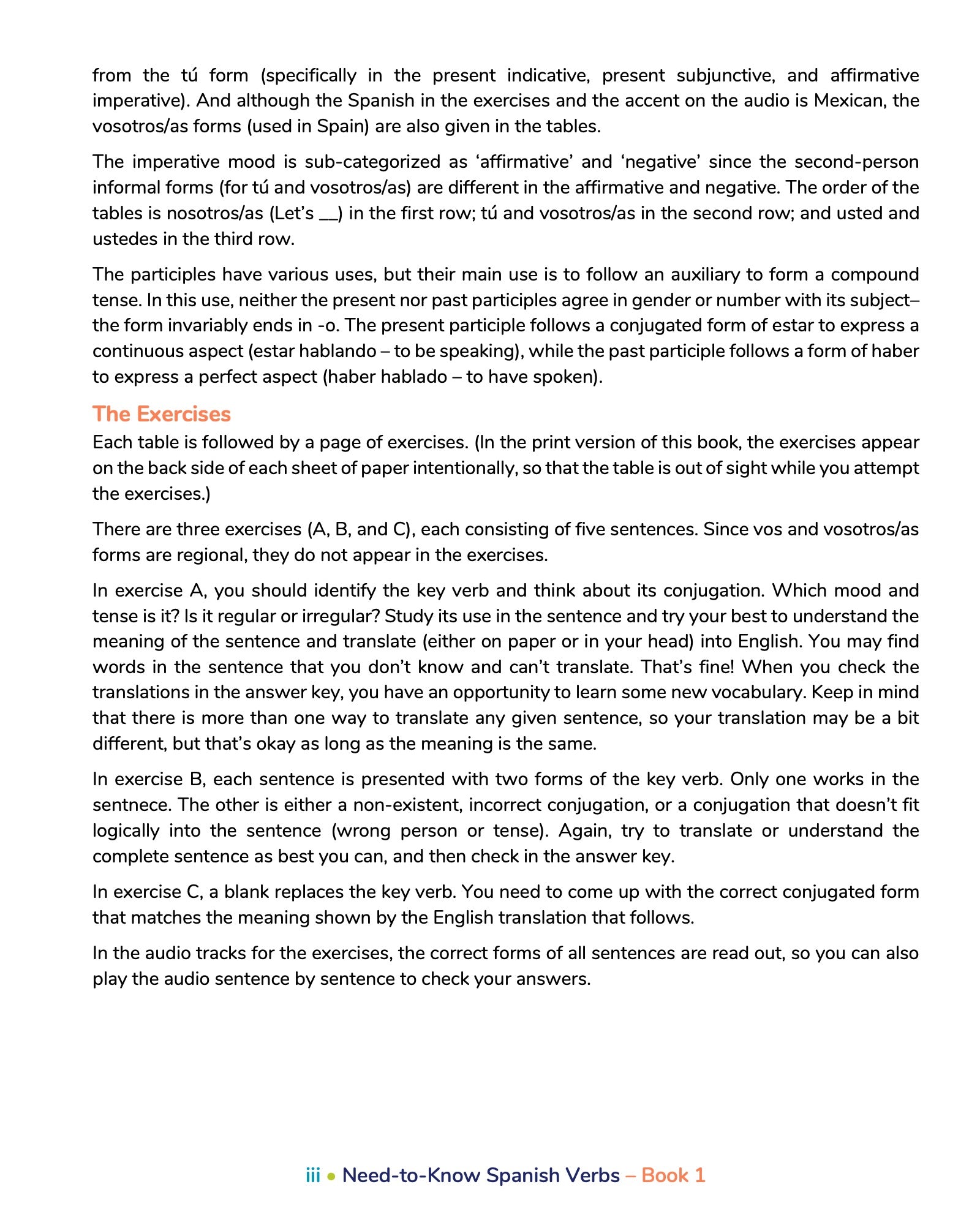 Need-to-Know Spanish Verbs 1