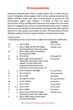 Palestinian Colloquial Arabic Vocabulary