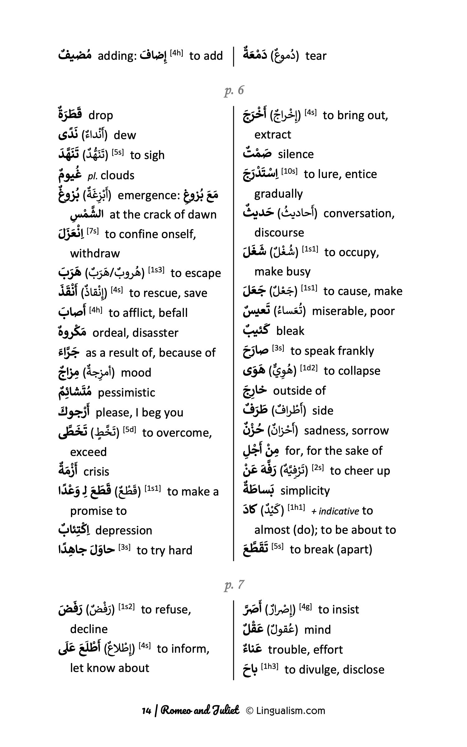 Intermediate Arabic Reader: Romeo and Juliet
