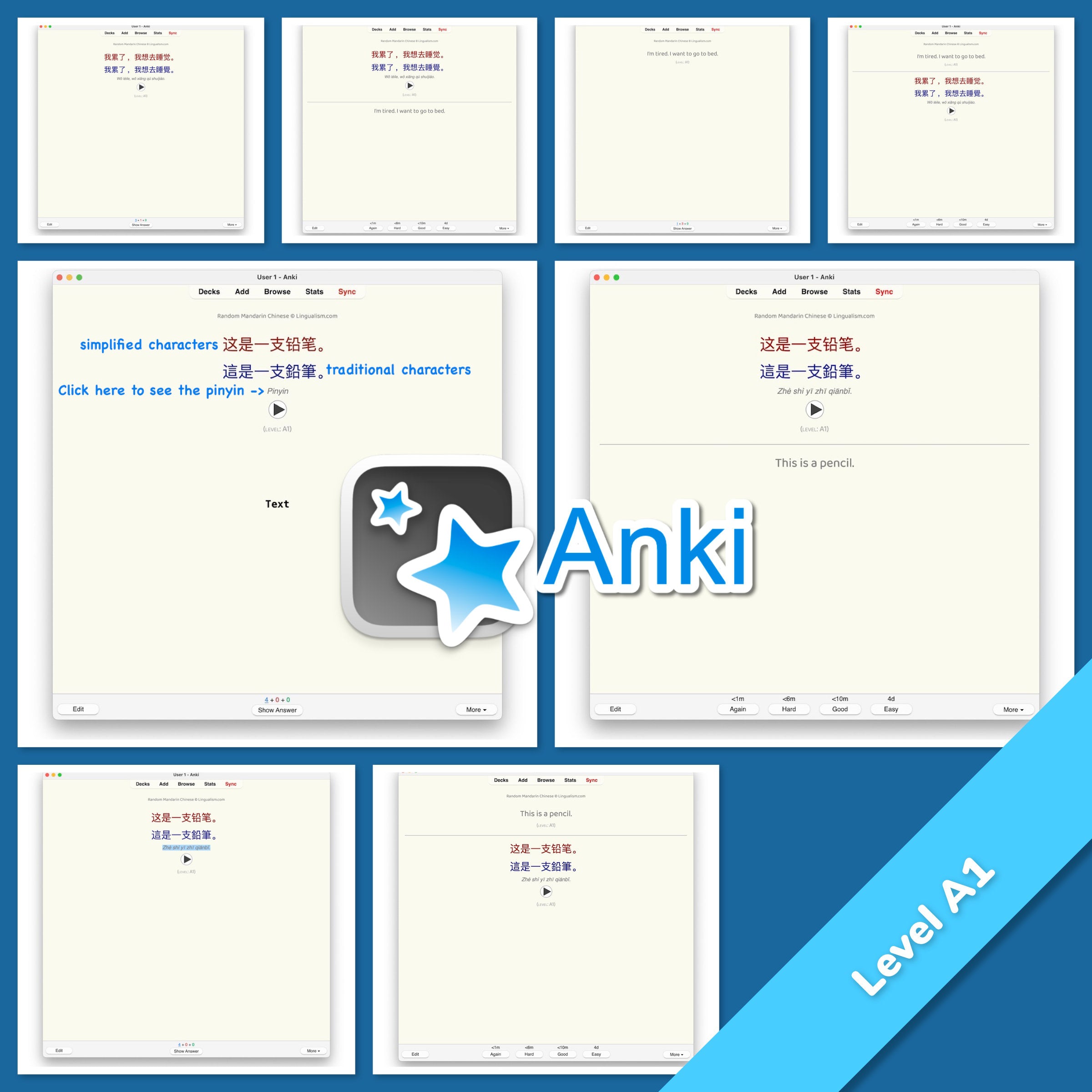 Random Mandarin Chinese Anki